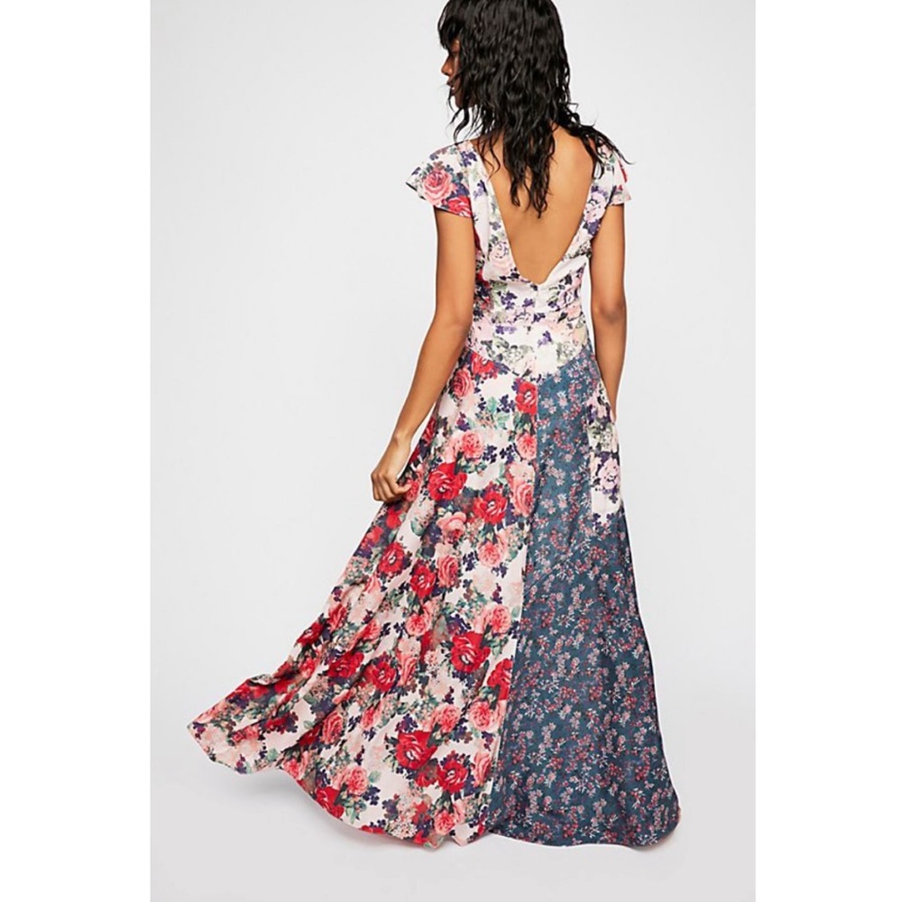 Free People Mixed Floral Pattern Maxi Dress - Picture 3 of 3